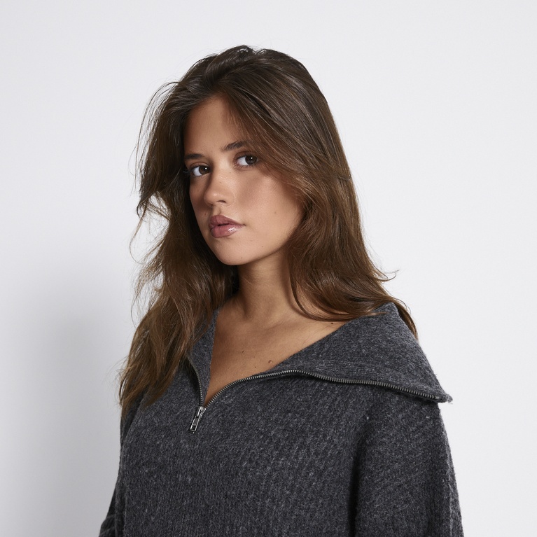 Half-zip knit sweater "Half Zip Sweater"